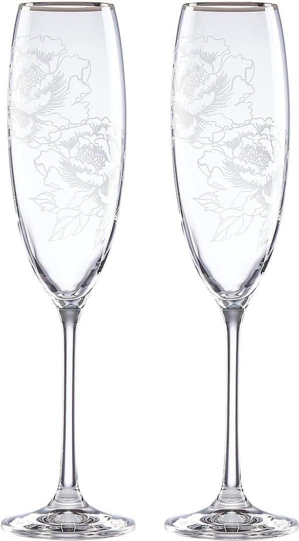 Набор бокалов для шампанского Lenox SILVER PEONY 886922